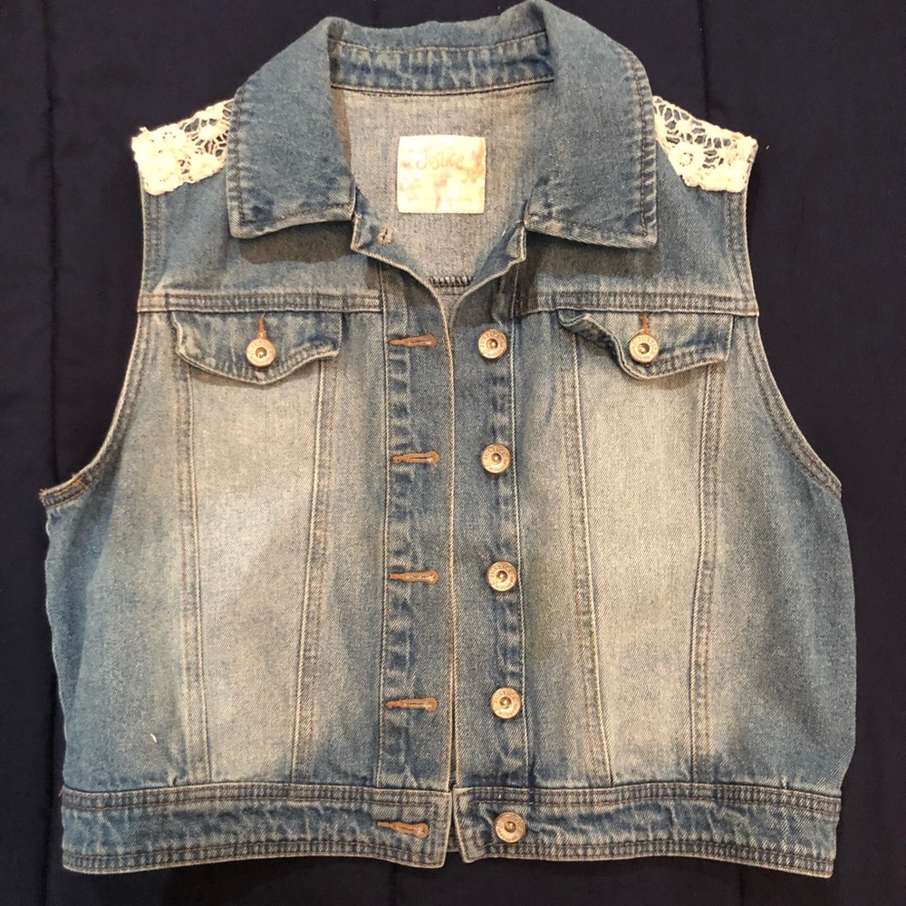 Brand New Denim Sweater/ Justice/ Size 16/18